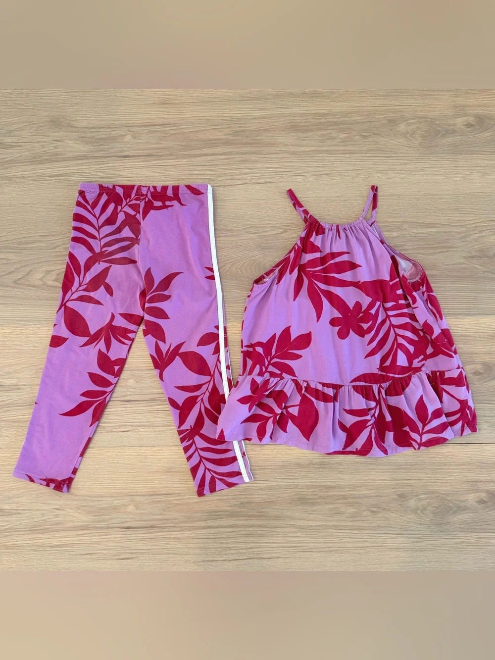 Old Navy Purple and Red Floral Girls' Summer Set- Girls 8